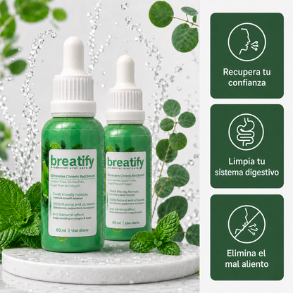 Breatify Tratamiento natural contra el Mal Aliento (Lleva 2 paga 1)