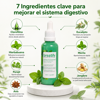Breatify Tratamiento natural contra el Mal Aliento (Lleva 2 paga 1)